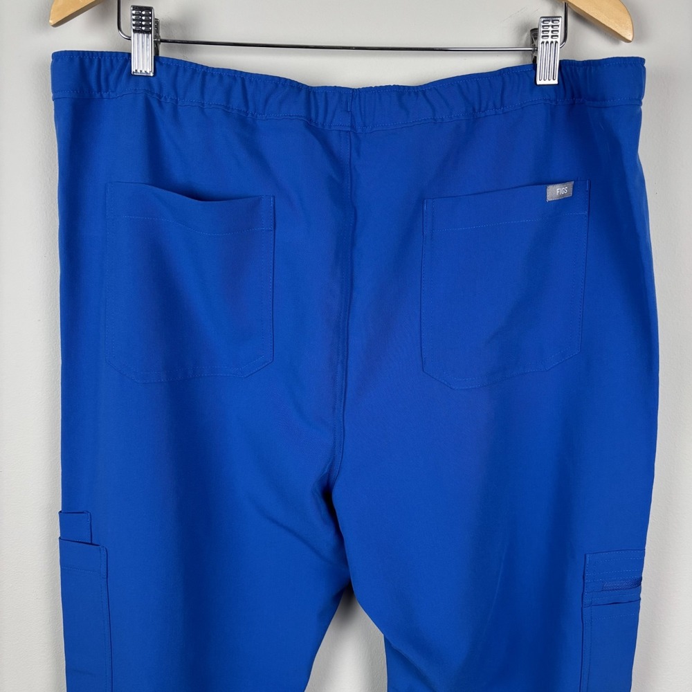 NEW Figs Cairo Cargo Scrub Pants Mens XL Blue Straight Leg Stretch Medical Nurse - Picture 9 of 14